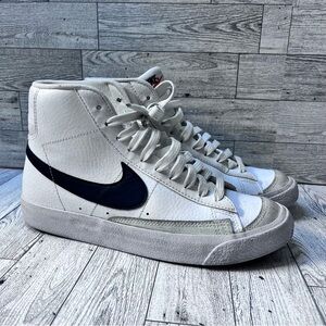 Nike Blazers White and Black High-Top Sneakers